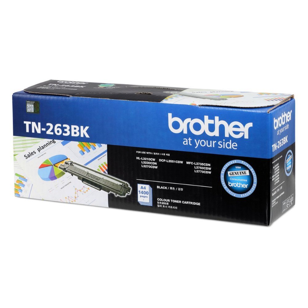 TN-263BK ภาพตัวอย่างสินค้ารหัส TN-263BK — บรรจุภัณฑ์อาจต่างกันตามล็อต