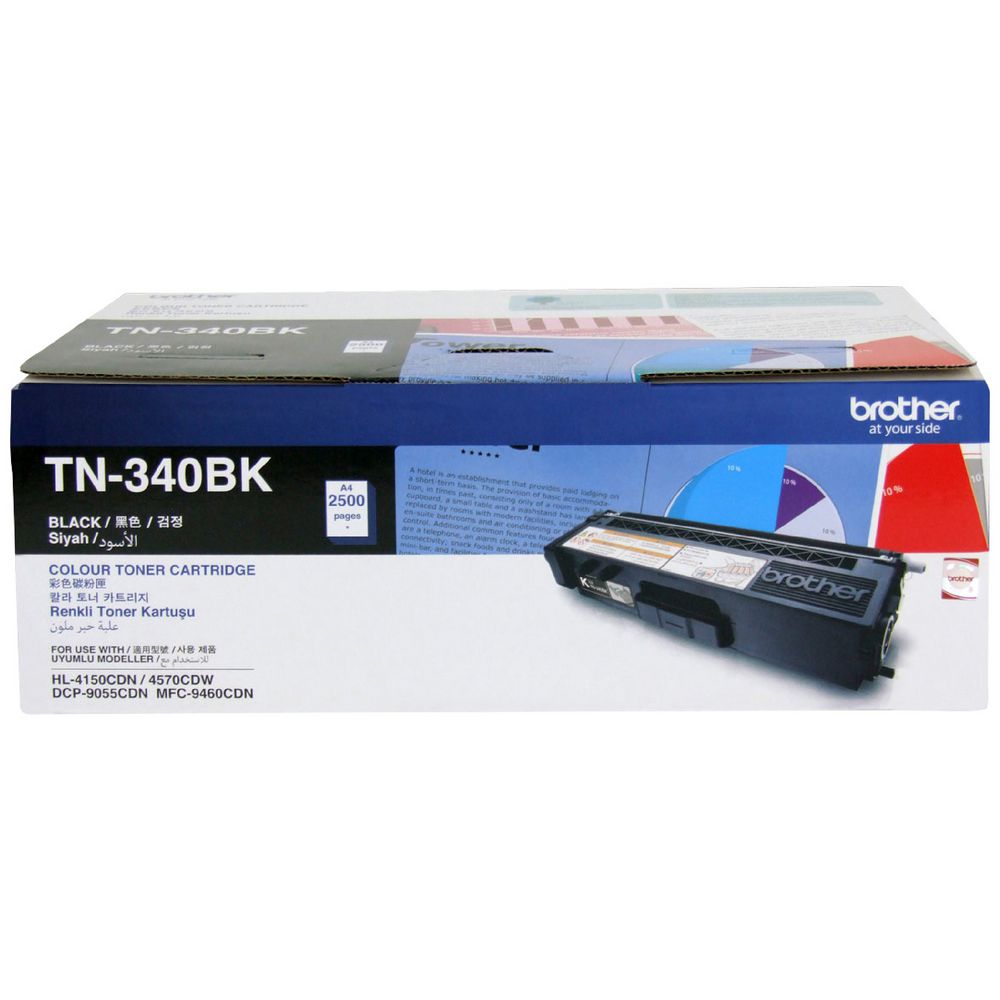 TN-340BK ภาพตัวอย่างสินค้ารหัส TN-340BK — บรรจุภัณฑ์อาจต่างกันตามล็อต