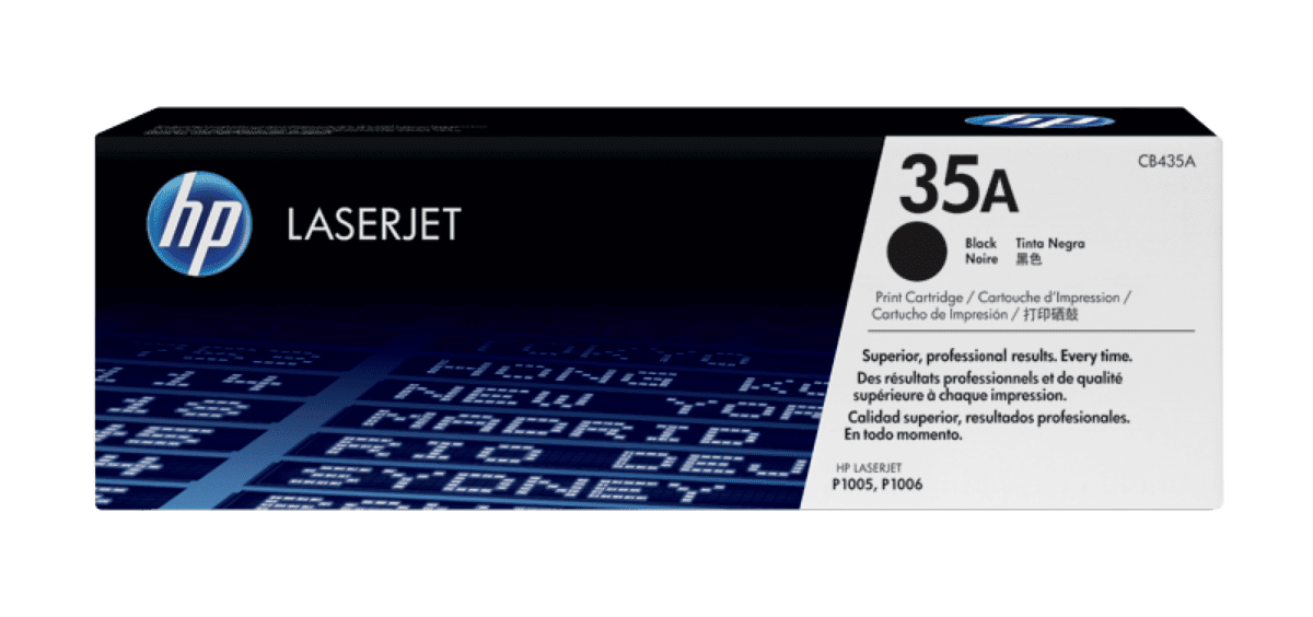 CB435A ภาพตัวอย่างสินค้ารหัส CB435A — บรรจุภัณฑ์อาจต่างกันตามล็อต