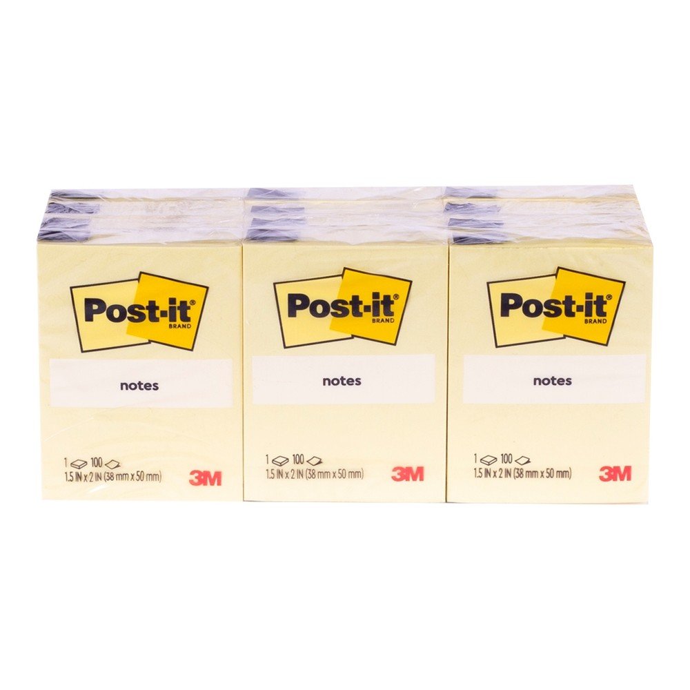 กระดาษโน้ต Post-it 653 สีเหลือง 1.5x2 นิ้ว