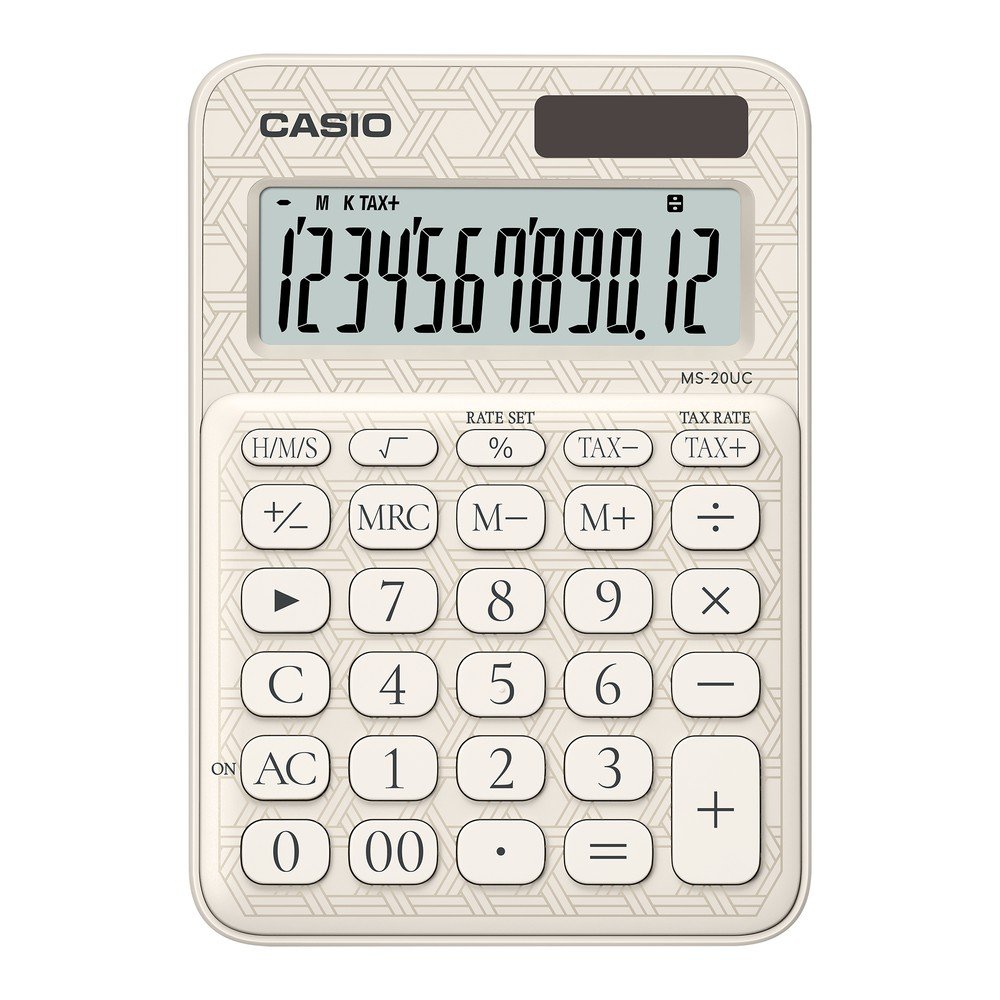 เครื่องคิดเลข 12 หลัก รุ่น MS-20UC ลายญี่ปุ่น