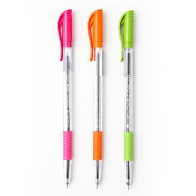 ปากกาหมึกเจล แบบกด 0.5 มม. รุ่น No.1233 (ลูลู่บอล) สีน้ำเงิน